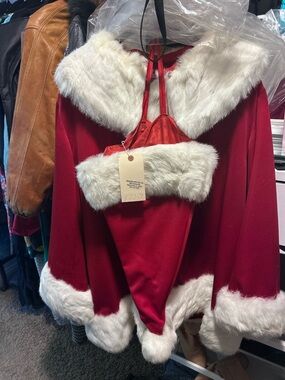 Custom Santa Suit with real fur and made of wool